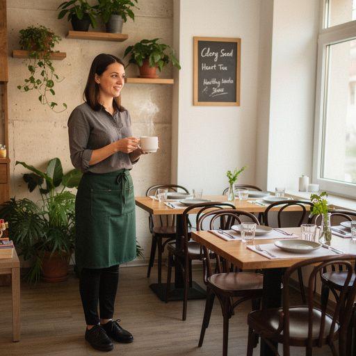 Svježe sjemenke celera pored šalice čaja, naglašavajući prirodne sastojke.